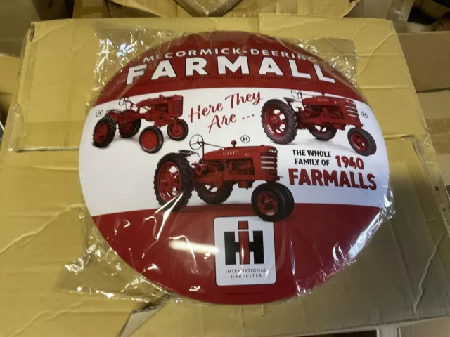 International dome sign McCormick-Deering Farmall H Harvester Tractor 16” 1940