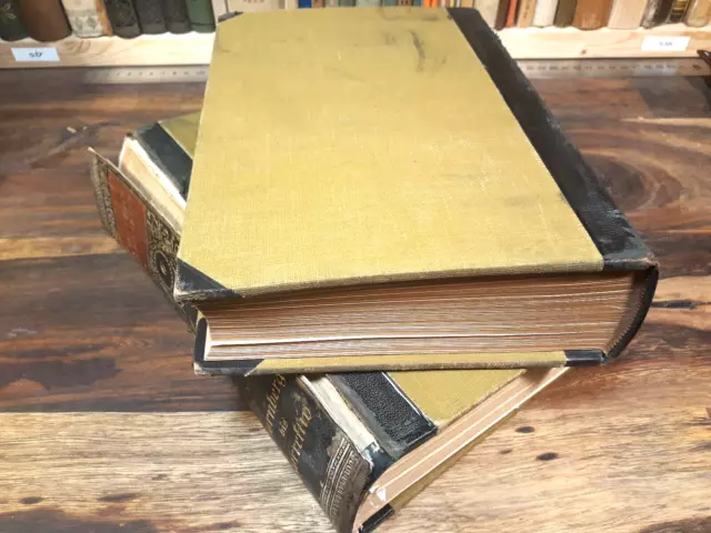 Konvolut alte Bücher zum Basteln, 2 Alte Lexika, unvollständig, Papier um 1920 3