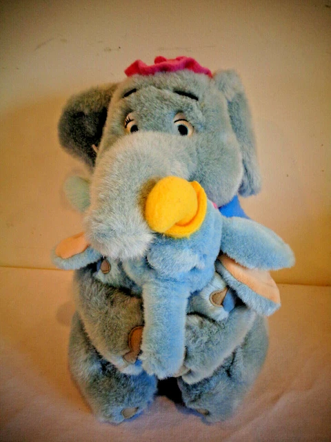 Jumbo Rocking Dumbo VINTAGE DISNEY STORE Mrs Jumbo Holding Baby Dumbo Plush Soft Toy ...