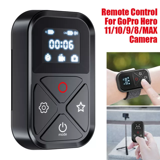 Smart Wireless Remote Control w/ Hand Strap For GoPro Hero 11/10/9/8/MAX Camera