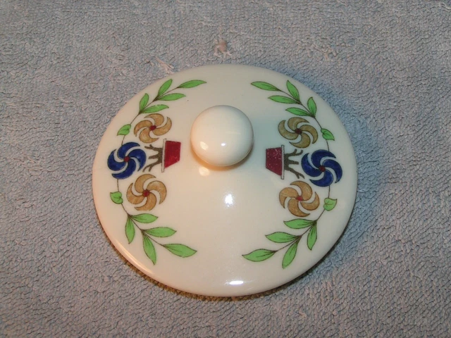 Great Northern Railroad Vintage China Sugar Bowl Lid in the Oriental Pattern