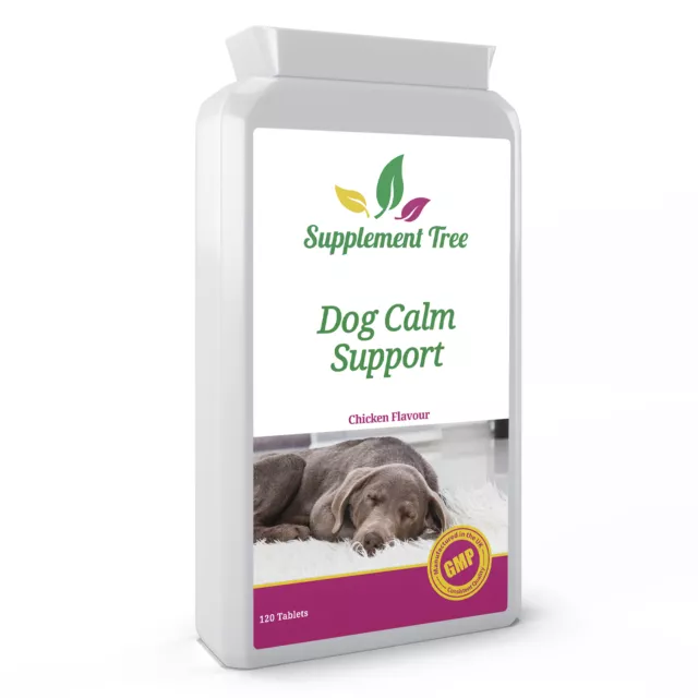 DOG CALMING 120 Tablets Natural Stress, Anxiety & Hyperactivity Relief for Pets