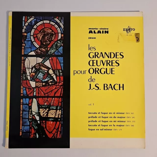 Marie-Claire Alain - Les Grandes Oeuvres Pour Orgue De J.s. Bach - Vol.1 - Lp...