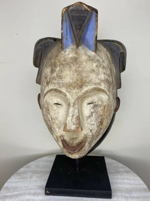 Punu Maiden Spirit Mask Mukudji Gabon African Art 10" X 7"