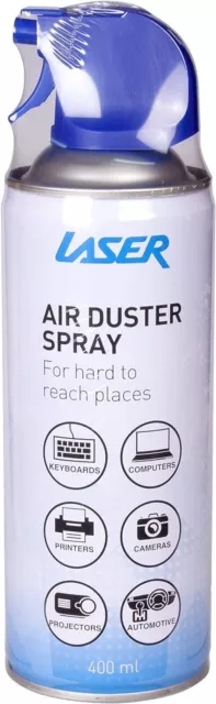 Clean Range Air Duster 400Ml for Computer Cleaning, PC, Laptop, Console, Electro