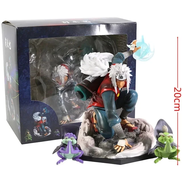 Figurine Jiraya (Naruto) 20 Cm - PVC De Qualité Supérieure - Boîte Incluse - Cadeau Idéal Fan