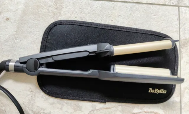 BaByliss Easy Waves Welleneisen, Gold-schwarz, selten benutzt, F60 e