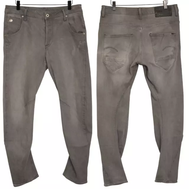 MEN G-STAR ARC 3D Tapered Jeans Stretch Cotton Grey Size W31 L32 JJE818 ...