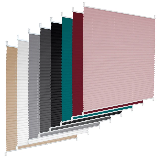Store Double Sans Perçage K-home - Blanc 75x150cm - Montage Facile Sur Fenêtre - Alternance Transparent/opaque