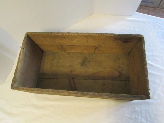 Vintage Wooden Dangerous High Explosives Crate Atlas Powder Dynamite Wood Box 7