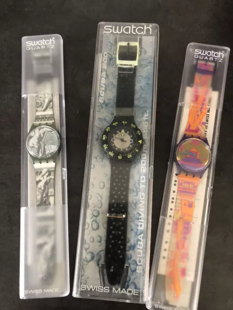 VENDO 3 SWATCH Mai Indossati Di Cui Uno Scuba EUR 69 70 PicClick IT