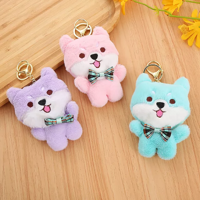 Cute Plush Monster Key Chains Cartoon Animal Stuffed School Bag Pendant Gifts