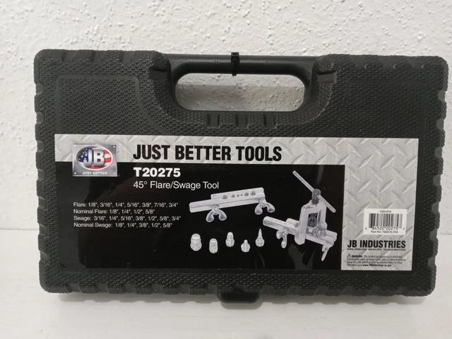 JB Just Better Tools (T20275) 45* Flare/Swage Tool H26-819 sealed