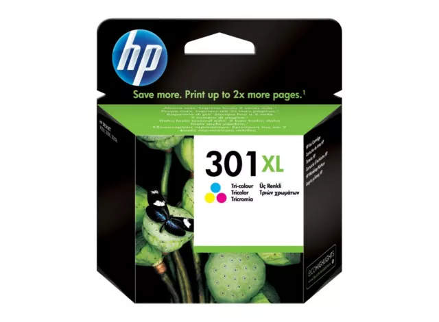 Hp 301 Xl Color Cartucho De Tinta Original Hp 1510 1512 2050 2540 3050 3055 4500