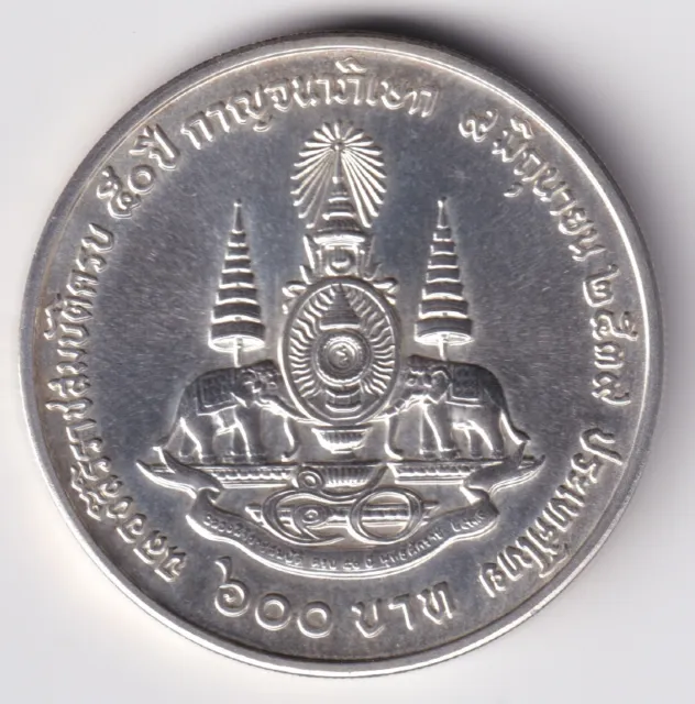600 Baht Silber 1996 Thailand UNC Y323 silver Asia Asien