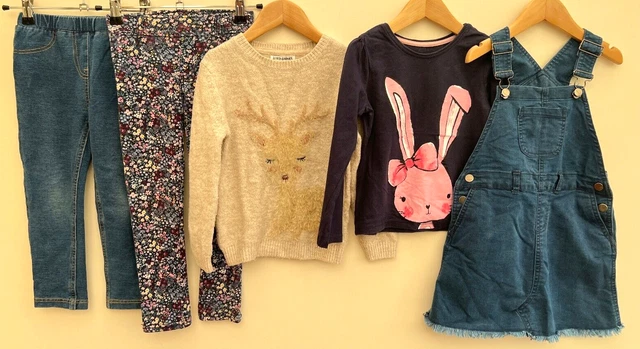 Girls Bundle Of Clothes Age 4-5 H&M Nutmeg Primark