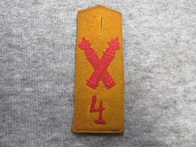 Wwi Imperial German Army Shoulder Strap-4Th Foot Artillery