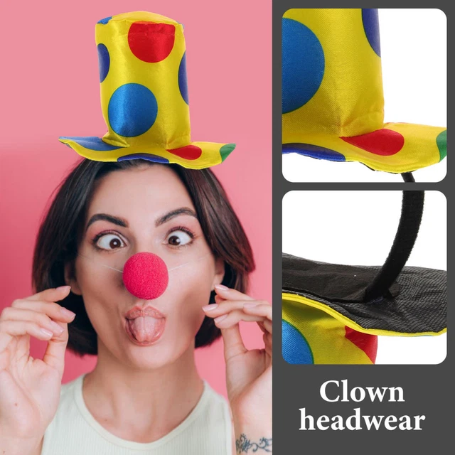 CLOWN HAT HEADBAND Hats Mens Costumes Kids Halloween Man Women's Child