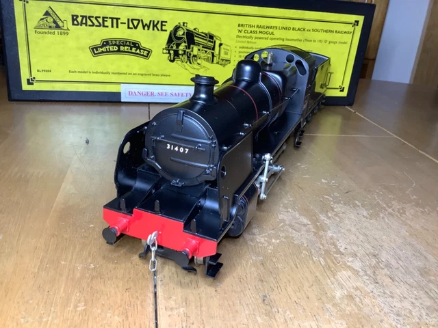 Bassett Lowke O Gauge 2 or 3 Rail DC BR Black 2-6-0 N Class Mogul Loco 31407 3