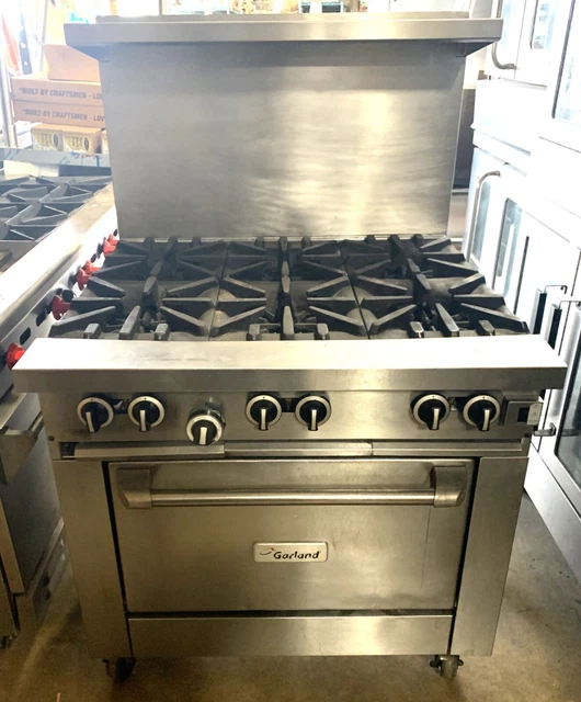 Garland 36" 6 Burner Gas Range w/ Convection Oven