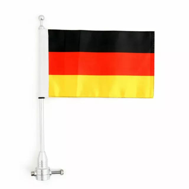Luggage Rack Vertical Drapeau,poteau & Germany Flag Pour Softail Iron 883 E3