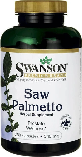 Saw Palmetto Fruit Saw Palmetto 540mg 250 gélules de SWANSON