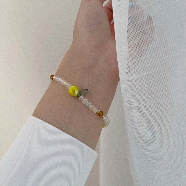 For Women Fashion Fruit Shape Bracelet Ring Beaded Necklace Jewelry Accessories