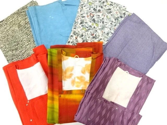 43667# Japanese Kimono / Antique Haori & Coat / Set Of 7