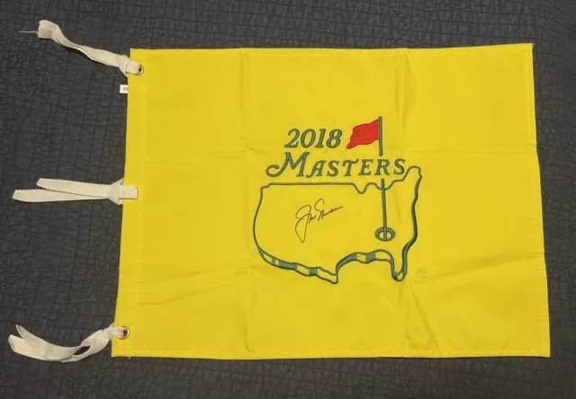 Jack Nicklaus Signed 2018 Masters Flag