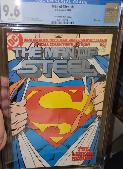 Man of Steel 1 cgc 9.6 John Byrne DC 1986 Superman Collector's Edition * W PGs