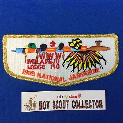 Boy Scout OA Wulapeju Lodge 140 1989 Jambo  Order Of The Arrow Pocket Flap Patch