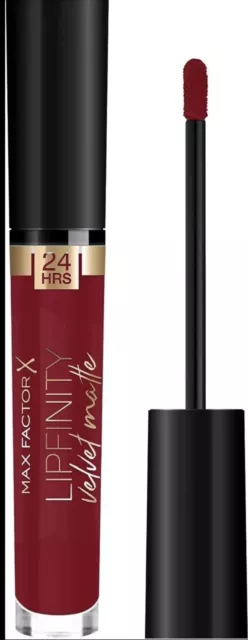 Max Factor Lipfinity Velvet Matte Lipgloss 090 Red Allure rot 24h