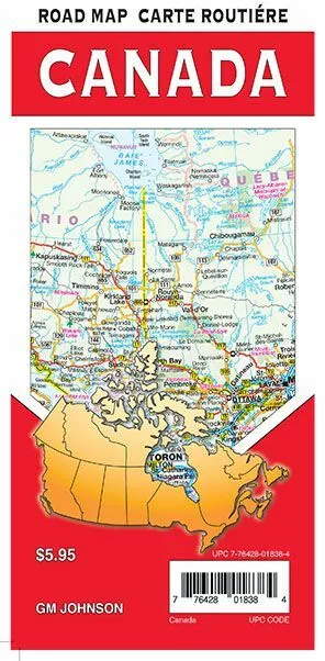 Road Map of Canada, by GMJ Maps