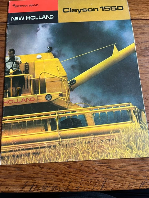 New Holland Clayson 1550 Combine Brochure FCCA