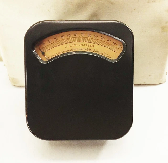 Vtg antique Keystone electrical instrument co dc volt meter cast iron steampunk Vtg antique Keystone electrical instrument co dc volt meter cast iron steampunk