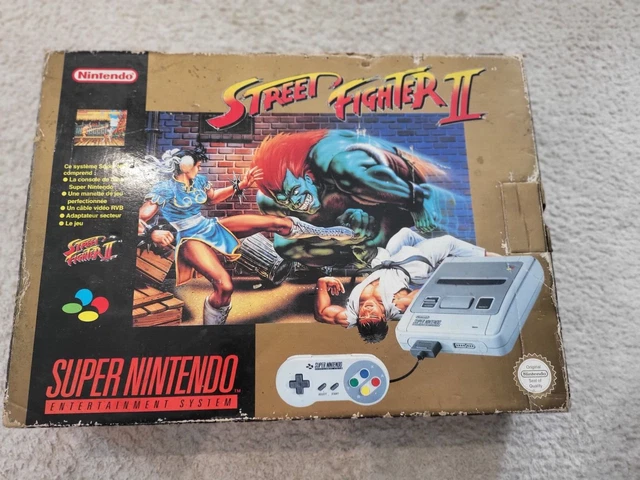 PACK SNES Street Figther GOLD COMPLET super nintendo box crystal protection