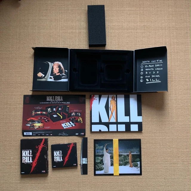 Rare Coffret Collector Kill Bill Complet (Dvd Cd Livre Et Goodies)