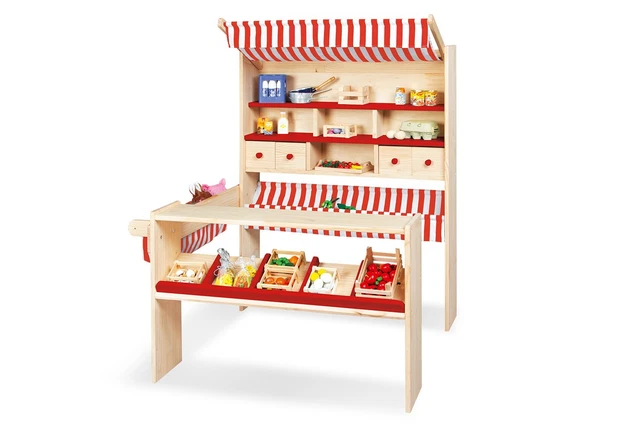 ETAL MARCHANDE EPICERIE Lucy Jeu Imitation Jouets Pour Enfants En Bois EUR  289,90 - PicClick FR