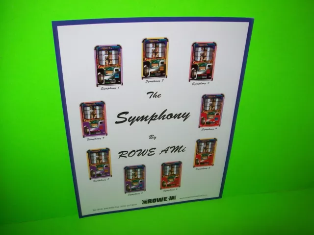 LASERSTAR SYMPHONY By ROWE AMI ORIGINAL JUKEBOX PHONOGRAPH PROMO SALES FLYER