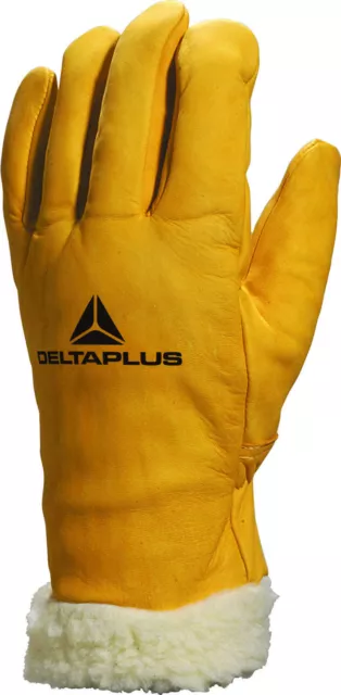 X2 Paires delta plus Venitex FBF15 Hommes Fourrure Doublé Cuir Hiver Chaud Gants