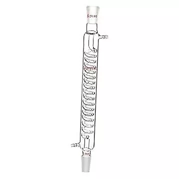 Borosilicate Glass Graham Condenser with 24/40 Joint Lab Glass Condensor (300