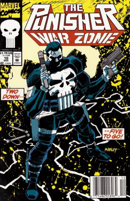 The Punisher: War Zone #10 Newsstand Cover (1992-1995) Marvel Comics