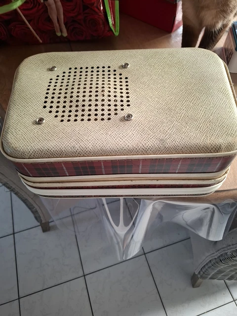 VALISE TOURNE DISQUE MEMOVOX, 1960's Électrophone Vintage ( Id. Teppaz