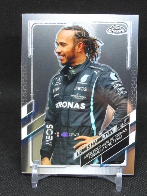LEWIS HAMILTON CARD #166 Mercedes AMG Petronas 2021 Topps Chrome