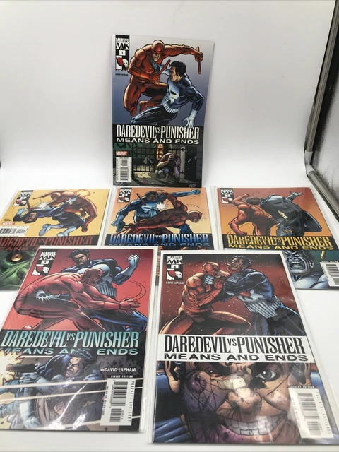 Marvel Comics Daredevil Vs Punisher “Means And Ends” (2005) Set Of 6 M/Nm !