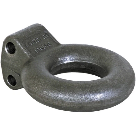 Silver Zinc Plated 10-Ton Forged Steel Tow Eye 3in. I.D., 6.25" Eye OD; b16140z