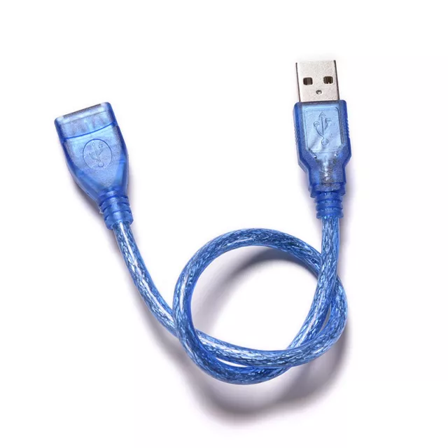 Excellent Short USB 2.0 Type A Female To Male Extension Extender Cable Cord> QO 3