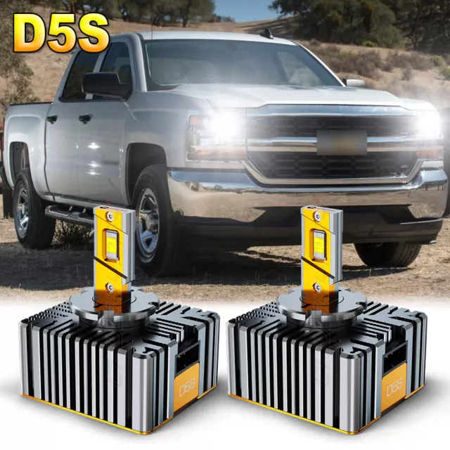 D5S D5R LED Headlight Bulb 10000LM for Chevrolet Silverado 1500 2016 2017 2018