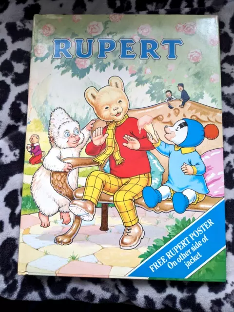 Rupert 70th Anniversary Annual clipped book on corner not on dust jacket fab