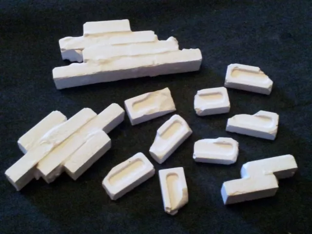 120mm Brick rubble scatter broken bricks, Ideal for many eras 1/16th scale